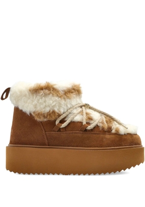 Inuikii lace-up platform trainers - Brown