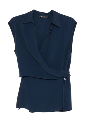 Pennyblack wrap-neck sleeveless top - Blue