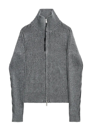 ALIS Pearos ribbed zip-up cardigan - Grey