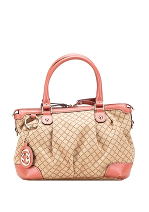 Gucci Pre-Owned 2000-2015 Diamante Canvas Sukey satchel - Brown