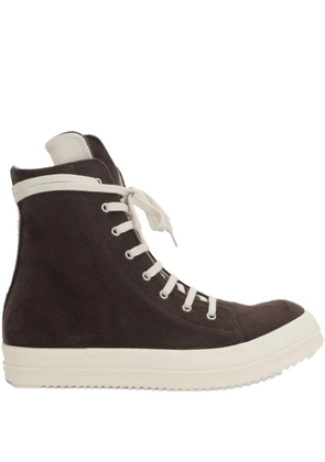 Rick Owens DRKSHDW zip-fastening high-top sneakers - Brown