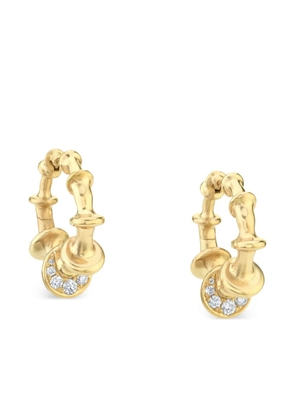 VRAM Gold Diamond Mini Hoop Earrings