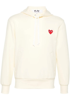 Comme Des Garçons Play heart-patch hoodie - Yellow