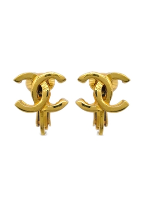 CHANEL Pre-Owned 1990-2000s CC earrings - Gold