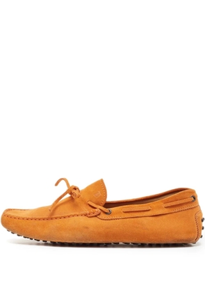 Tod's Vintage Gommino suede boat shoes - Orange