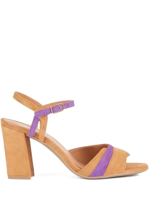 Geox 80mm block-heel open-toe sandals - Brown