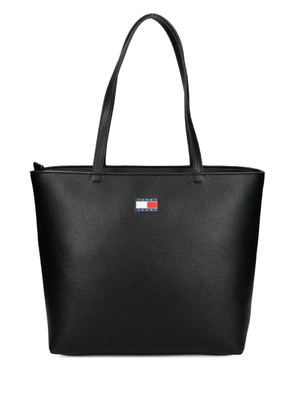 Tommy Jeans logo-plaque tote bag - Black