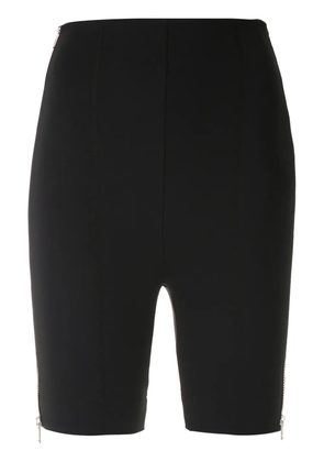 Gloria Coelho zipped biker shorts - Blue