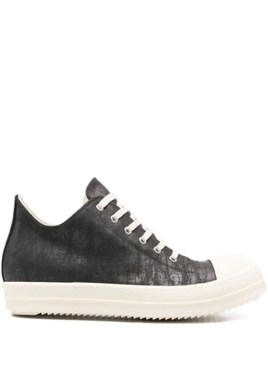 Rick Owens DRKSHDW metallic denim low-top trainers - Grey