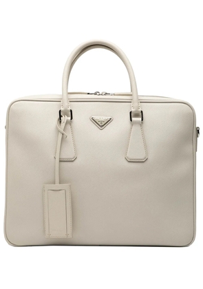 Prada Pre-Owned 2013-2025 Saffiano business bag - White