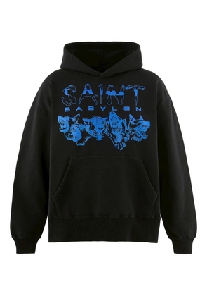 SAINT MXXXXXX x Babylon graphic hoodie - Black