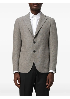 Tagliatore herringbone wool blazer - Grey