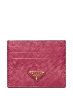 Prada Saffiano leather card holder - Pink
