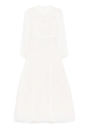 Needle & Thread Scatter dot gown - White