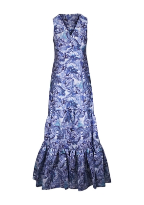 Sachin & Babi Rori Frozen floral-print maxi dress - Blue