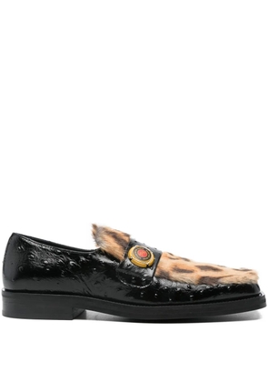Martine Rose square-toe loafers - Black