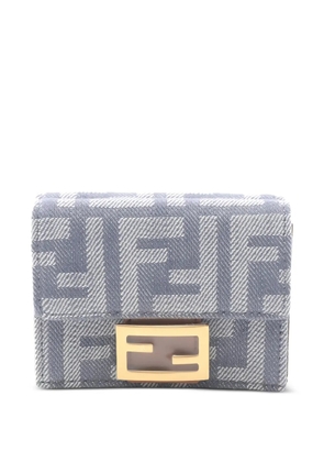 Fendi Pre-Owned Baguette Micro zucca trifold wallet - Blue