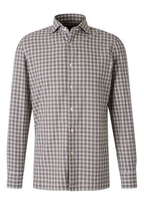 Luigi Borrelli checked button-down shirt - Grey