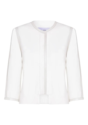 Gloria Coelho trim-detail jacket - White