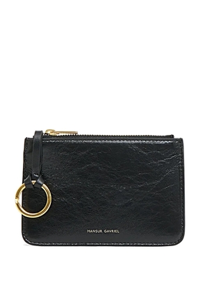 Mansur Gavriel logo-plaque leather wallet - Black