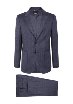 Zegna two-button wool suit - Grey
