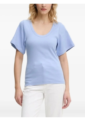 By Malene Birger ribbed scoop-neck T-shirt - Blue