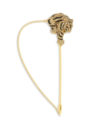 Roberto Cavalli tiger-motif brooch pin - Gold