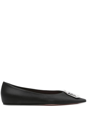 Amina Muaddi Camelia ballet flats - Black