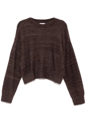 izzue crew-neck jumper - Brown