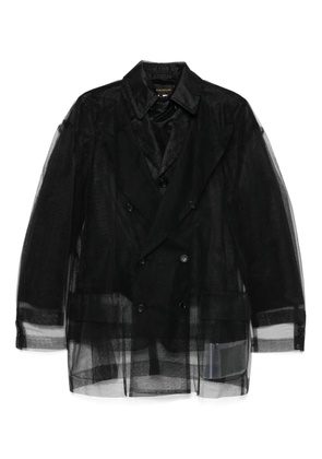 Comme Des Garçons tulle blazer - Black