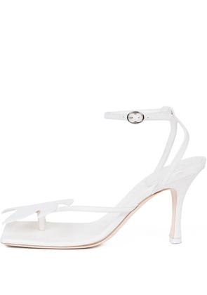 A.W.A.K.E. Mode 80mm Delta Palma pumps - White