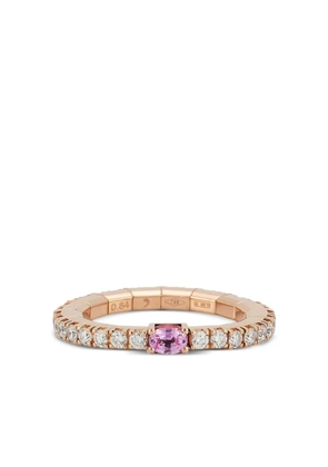 Roberto Demeglio 18K rose gold pink sapphire and white diamond ring