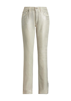 Ralph Lauren Collection metallic straight-leg jeans - Grey