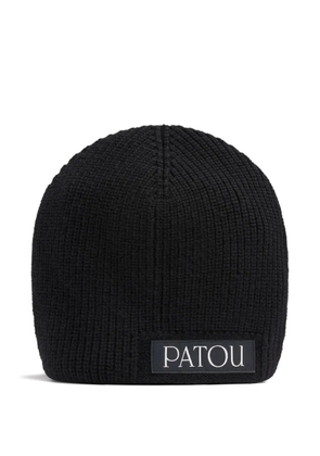 Patou wool logo beanie - Black