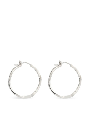 Parulina Briar diamond hoop earrings - White