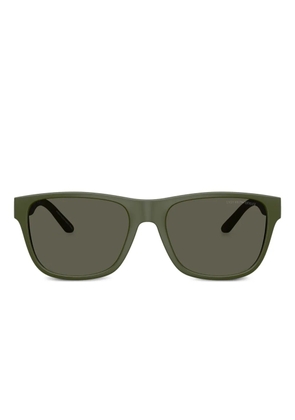 Emporio Armani logo-print sunglasses - Green