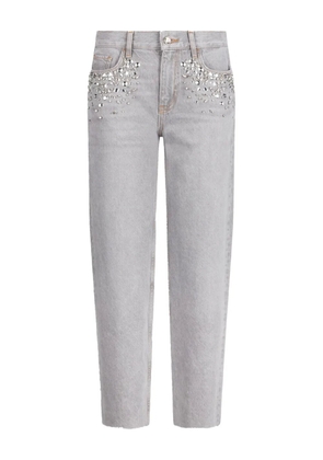 LIU JO rhinestone-embellished jeans - Grey