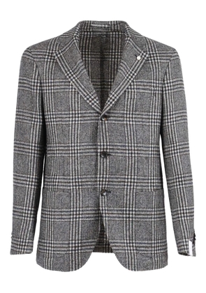 LUIGI BIANCHI MANTOVA checked blazer - Grey