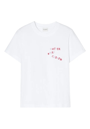 Closed printed short-sleeve T-shirt - White