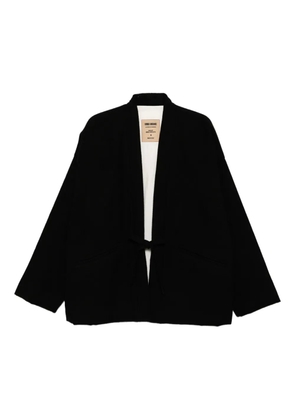 Uma Wang V-neck puffer jacket - Black