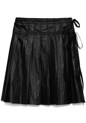 Low Classic pleated zipper skirt - Black