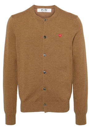 Comme Des Garçons Play wool cardigan - Brown