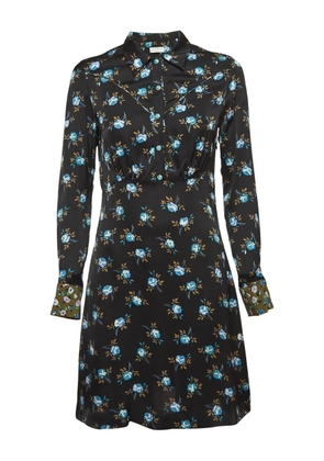 SANDRO 2024 floral-print shirt dress - Black