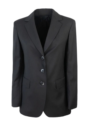 Max Mara single-breasted wool blazer - Black
