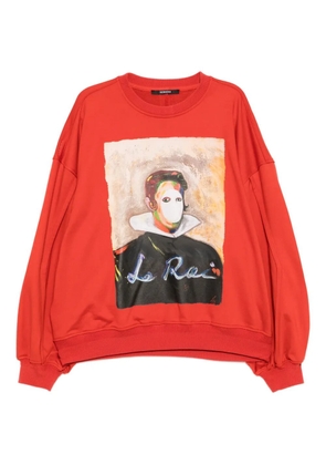 SONGZIO retrato-print sweatshirt - Orange