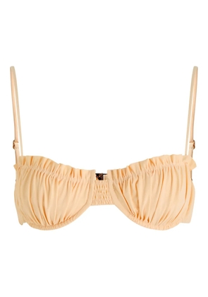 Faithfull the Brand ruffled bikini top - Neutrals
