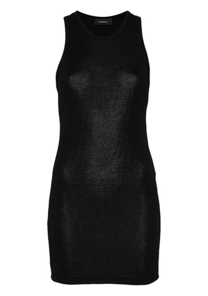 WARDROBE.NYC round-neck cotton tank dress - Black