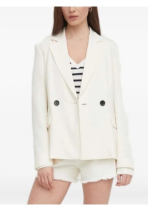 Sisley double-breasted blazer - White