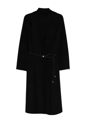 Liska belted long coat - Black