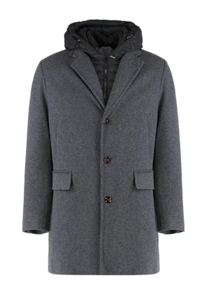Moorer removable-lining coat - Grey